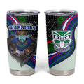 New Zealand Warriors Tumbler Cup The Scream of Lightning Eyes - Indigenous Dot Ripping Effect