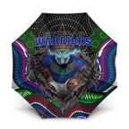 New Zealand Warriors Umbrella The Scream of Lightning Eyes - Indigenous Dot Ripping Effect