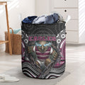 Manly Warringah Sea Eagles Laundry Basket The Scream of Lightning Eyes - Indigenous Dot Ripping Effect