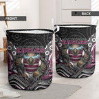 Manly Warringah Sea Eagles Laundry Basket The Scream of Lightning Eyes - Indigenous Dot Ripping Effect