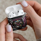 Manly Warringah Sea Eagles AirPods Case The Scream of Lightning Eyes - Indigenous Dot Ripping Effect