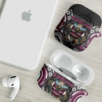 Manly Warringah Sea Eagles AirPods Case The Scream of Lightning Eyes - Indigenous Dot Ripping Effect