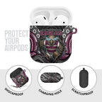 Manly Warringah Sea Eagles AirPods Case The Scream of Lightning Eyes - Indigenous Dot Ripping Effect