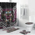Manly Warringah Sea Eagles Bathroom Set The Scream of Lightning Eyes - Indigenous Dot Ripping Effect
