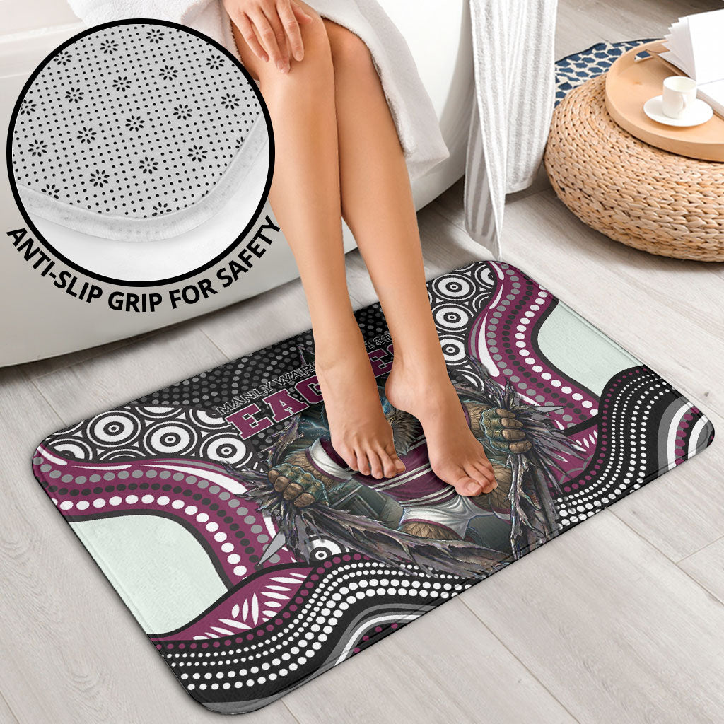 Manly Warringah Sea Eagles Bathroom Set The Scream of Lightning Eyes - Indigenous Dot Ripping Effect