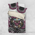 Manly Warringah Sea Eagles Bedding Set The Scream of Lightning Eyes - Indigenous Dot Ripping Effect