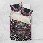 Manly Warringah Sea Eagles Bedding Set The Scream of Lightning Eyes - Indigenous Dot Ripping Effect