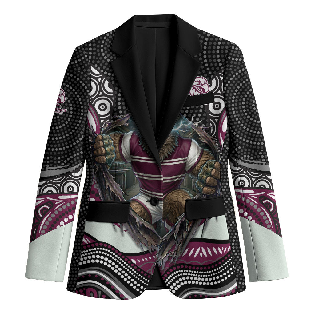 Manly Warringah Sea Eagles Blazer The Scream of Lightning Eyes - Indigenous Dot Ripping Effect