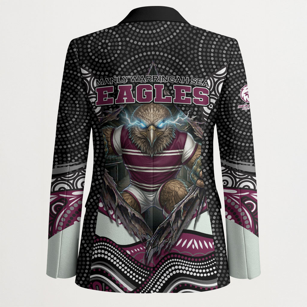 Manly Warringah Sea Eagles Blazer The Scream of Lightning Eyes - Indigenous Dot Ripping Effect