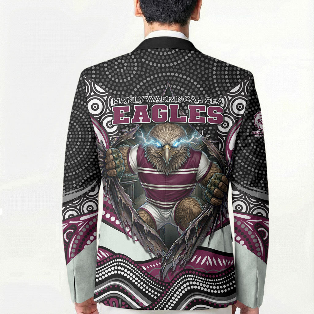 Manly Warringah Sea Eagles Blazer The Scream of Lightning Eyes - Indigenous Dot Ripping Effect