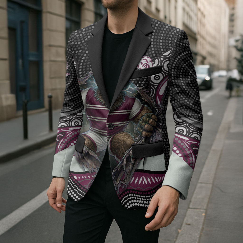 Manly Warringah Sea Eagles Blazer The Scream of Lightning Eyes - Indigenous Dot Ripping Effect