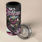 Manly Warringah Sea Eagles 4 in 1 Can Cooler Tumbler The Scream of Lightning Eyes - Indigenous Dot Ripping Effect