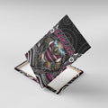 Manly Warringah Sea Eagles Canvas Wall Art The Scream of Lightning Eyes - Indigenous Dot Ripping Effect