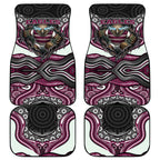 Manly Warringah Sea Eagles Car Mats The Scream of Lightning Eyes - Indigenous Dot Ripping Effect