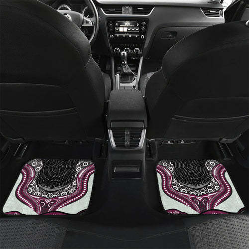 Manly Warringah Sea Eagles Car Mats The Scream of Lightning Eyes - Indigenous Dot Ripping Effect