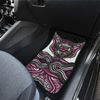 Manly Warringah Sea Eagles Car Mats The Scream of Lightning Eyes - Indigenous Dot Ripping Effect