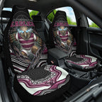 Manly Warringah Sea Eagles Car Seat Cover The Scream of Lightning Eyes - Indigenous Dot Ripping Effect