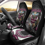 Manly Warringah Sea Eagles Car Seat Cover The Scream of Lightning Eyes - Indigenous Dot Ripping Effect