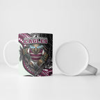 Manly Warringah Sea Eagles Ceramic Mug The Scream of Lightning Eyes - Indigenous Dot Ripping Effect