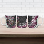 Manly Warringah Sea Eagles Ceramic Mug The Scream of Lightning Eyes - Indigenous Dot Ripping Effect