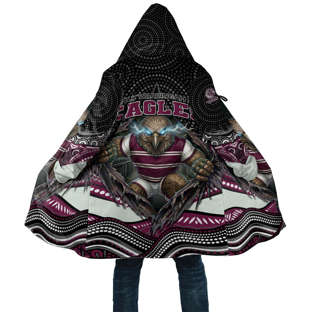 Manly Warringah Sea Eagles Cloak The Scream of Lightning Eyes - Indigenous Dot Ripping Effect