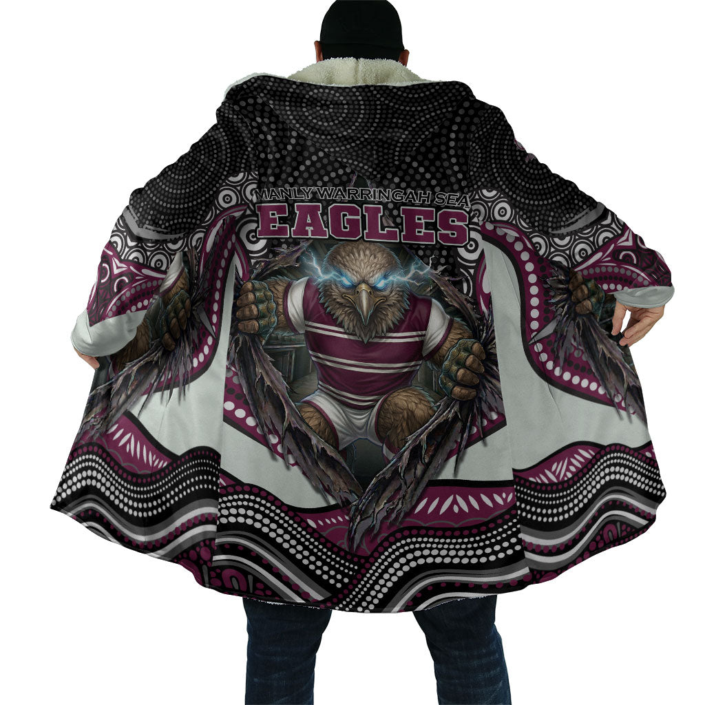 Manly Warringah Sea Eagles Cloak The Scream of Lightning Eyes - Indigenous Dot Ripping Effect