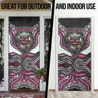 Manly Warringah Sea Eagles Door Cover The Scream of Lightning Eyes - Indigenous Dot Ripping Effect