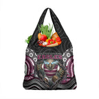Manly Warringah Sea Eagles Grocery Bag The Scream of Lightning Eyes - Indigenous Dot Ripping Effect