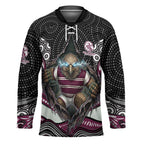 Manly Warringah Sea Eagles Hockey Jersey The Scream of Lightning Eyes - Indigenous Dot Ripping Effect