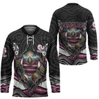 Manly Warringah Sea Eagles Hockey Jersey The Scream of Lightning Eyes - Indigenous Dot Ripping Effect