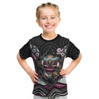 Manly Warringah Sea Eagles Kid T Shirt The Scream of Lightning Eyes - Indigenous Dot Ripping Effect