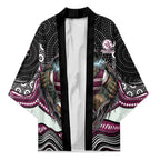 Manly Warringah Sea Eagles Kimono The Scream of Lightning Eyes - Indigenous Dot Ripping Effect