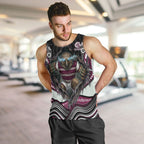 Manly Warringah Sea Eagles Men Tank Top The Scream of Lightning Eyes - Indigenous Dot Ripping Effect
