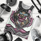 Manly Warringah Sea Eagles Men Tank Top The Scream of Lightning Eyes - Indigenous Dot Ripping Effect