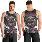 Manly Warringah Sea Eagles Men Tank Top The Scream of Lightning Eyes - Indigenous Dot Ripping Effect