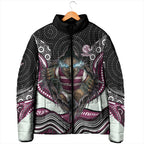 Manly Warringah Sea Eagles Padded Jacket The Scream of Lightning Eyes - Indigenous Dot Ripping Effect