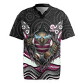 Manly Warringah Sea Eagles Rugby Jersey The Scream of Lightning Eyes - Indigenous Dot Ripping Effect