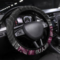 Manly Warringah Sea Eagles Steering Wheel Cover The Scream of Lightning Eyes - Indigenous Dot Ripping Effect