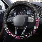 Manly Warringah Sea Eagles Steering Wheel Cover The Scream of Lightning Eyes - Indigenous Dot Ripping Effect