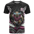 Manly Warringah Sea Eagles T Shirt The Scream of Lightning Eyes - Indigenous Dot Ripping Effect