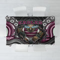 Manly Warringah Sea Eagles Tablecloth The Scream of Lightning Eyes - Indigenous Dot Ripping Effect