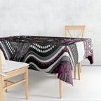 Manly Warringah Sea Eagles Tablecloth The Scream of Lightning Eyes - Indigenous Dot Ripping Effect
