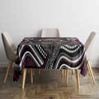 Manly Warringah Sea Eagles Tablecloth The Scream of Lightning Eyes - Indigenous Dot Ripping Effect