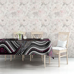 Manly Warringah Sea Eagles Tablecloth The Scream of Lightning Eyes - Indigenous Dot Ripping Effect