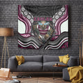 Manly Warringah Sea Eagles Tapestry The Scream of Lightning Eyes - Indigenous Dot Ripping Effect