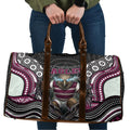 Manly Warringah Sea Eagles Travel Bag The Scream of Lightning Eyes - Indigenous Dot Ripping Effect
