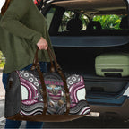 Manly Warringah Sea Eagles Travel Bag The Scream of Lightning Eyes - Indigenous Dot Ripping Effect