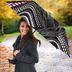 Manly Warringah Sea Eagles Umbrella The Scream of Lightning Eyes - Indigenous Dot Ripping Effect
