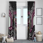 Manly Warringah Sea Eagles Window Curtain The Scream of Lightning Eyes - Indigenous Dot Ripping Effect