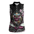 Manly Warringah Sea Eagles Women Sleeveless Polo Shirt The Scream of Lightning Eyes - Indigenous Dot Ripping Effect